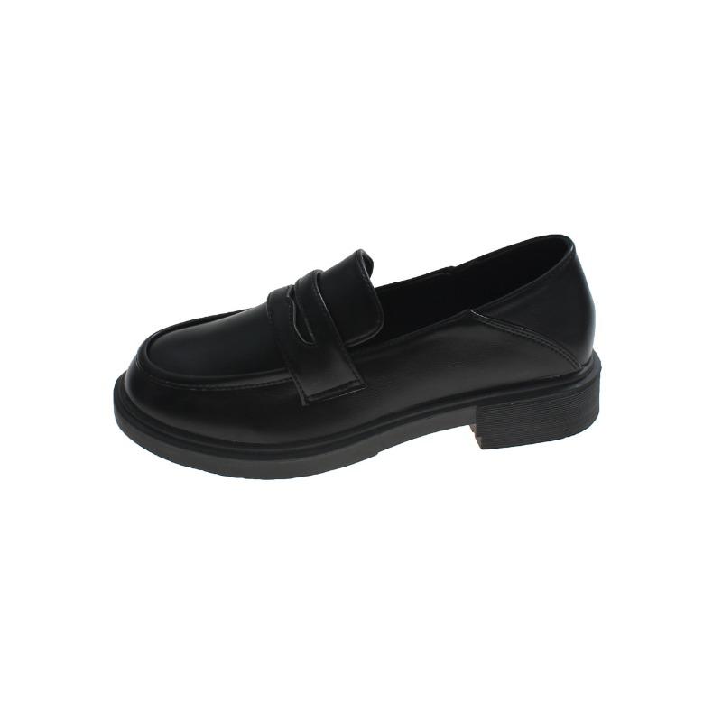 Maogu Women Leather Shoes Girls Japanese School Shoe College Gothic High Quality Loafers for Women Black 2024 Zapatos De Mujer