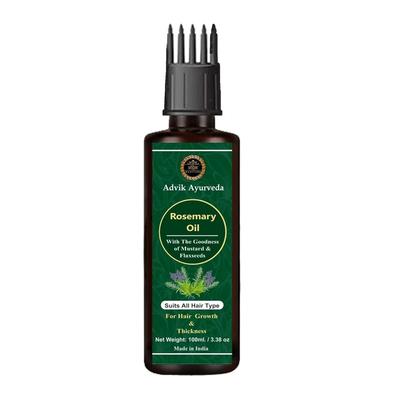 Advik Ayurveda Rosemary Oil Suitable For All Hair Types 100ml