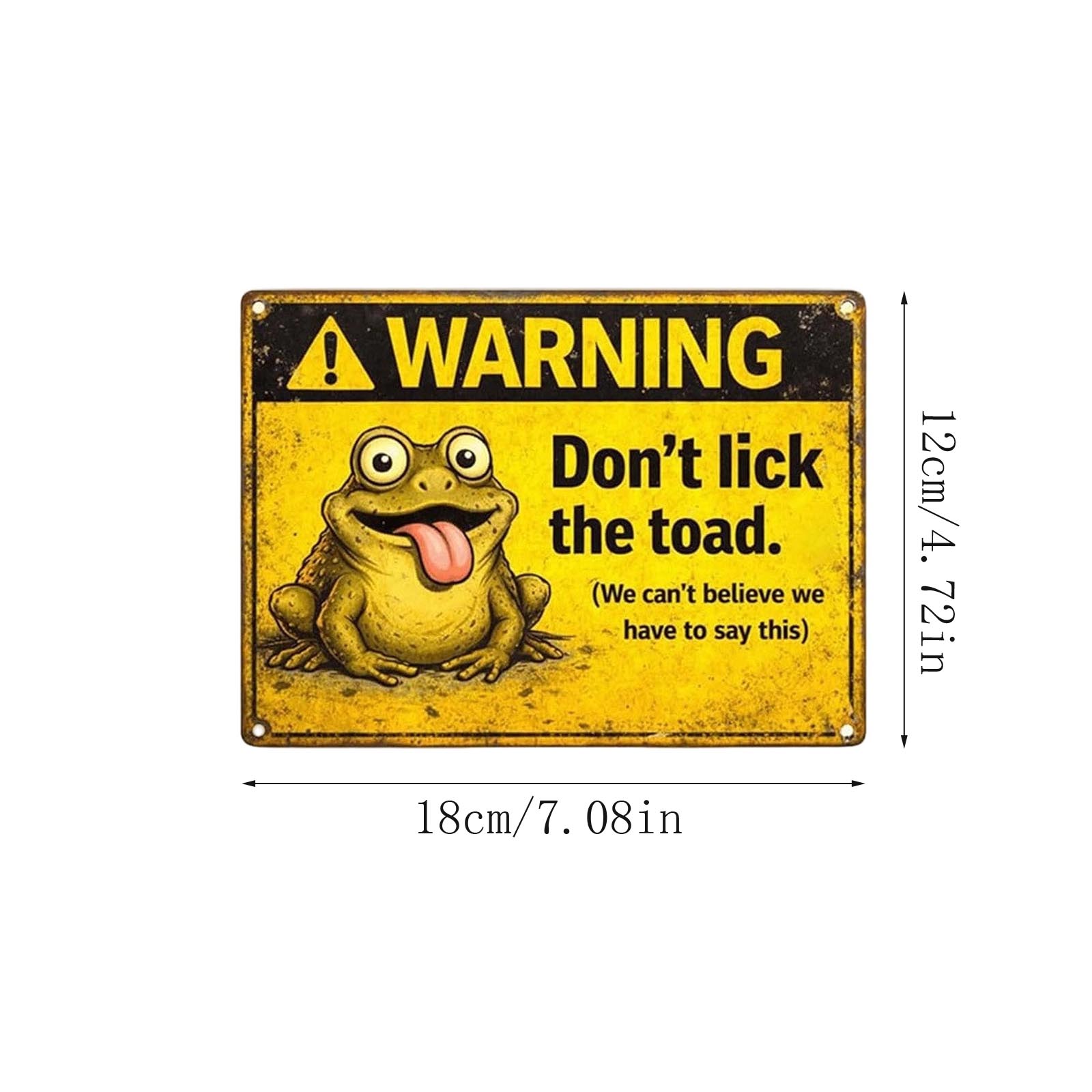 

Funny Don t Lick The Metal Tin Sign, Vintage Retro Decorative Sign, Humorous Wall Art For Home, Garden, Bar & Patio One Size