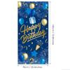 Gold Blue Navy Happy Birthday Door Banner Cover For Festival Backg Photography
