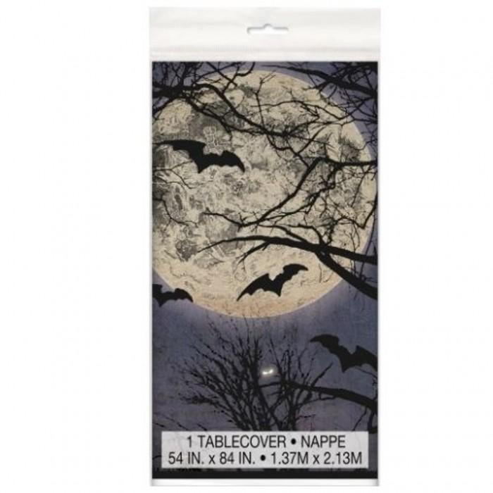 Unique Party Plastic Spooky Night Halloween Party Table Cover