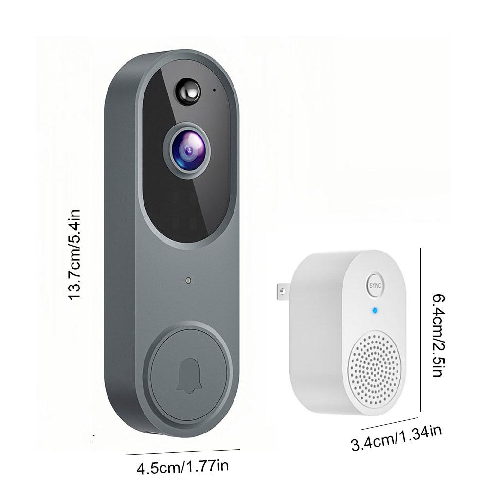 1080P Wireless Video Doorbell Camera WiFi Smart Door Bell Smart Home Security Motion Detection Night Vision Intercom Doorbell