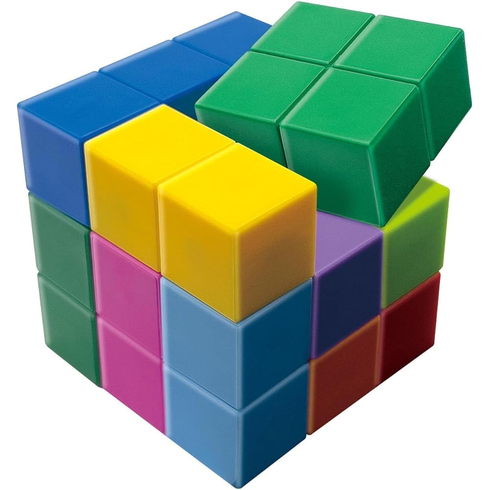 Masudaya Corporation Chachakube Puzzle Blocks Educational Toy Brain Training for Ages 3 and Up