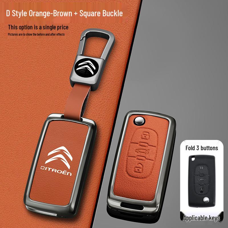 Dongfeng Citroen Sega 2012-14/Elysee Key Cover: Folding Metal Shell Buckle