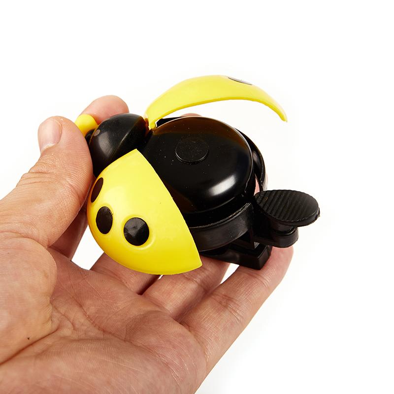 Mini Lovely Beetle Cartoon Ladybug Ring Bicycle Alloy Bell For Ride Horn Alarm