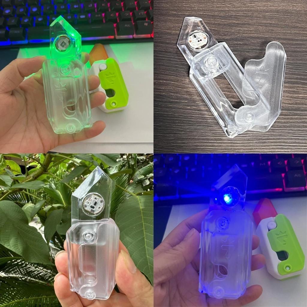 New Led Carrot Knife Transparent 3d Gravity Carrot Knife Flashing Carrot Kids Toy Wholesale