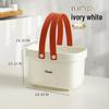 Portable Plastic Bath Storage Basket for Bathroom and Dorm Use