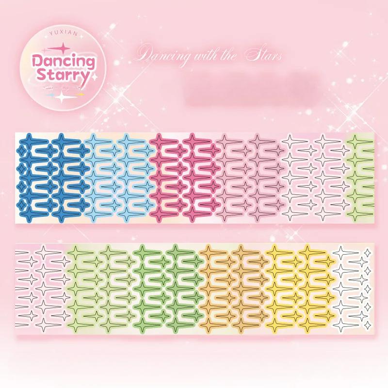 

Симпатичные украшения серии Starlight Journey клейкая лента руководство DIY скрапбукинг журнал коллаж материал штампованные наклейки