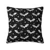 Custom Halloween Goth Bat Throw Pillow Case Living Room Decoration 3D Print Sofa Chair Cushion Cover Polyester Cozy Pillowslip