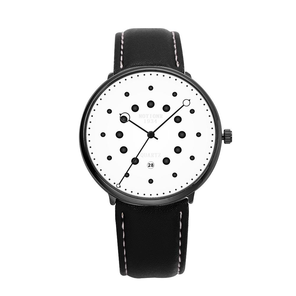 Concept Stainless Steel Mesh Strap Watch Men'S Personality Creative Waterproof Calendar Luminous Quartz Watch