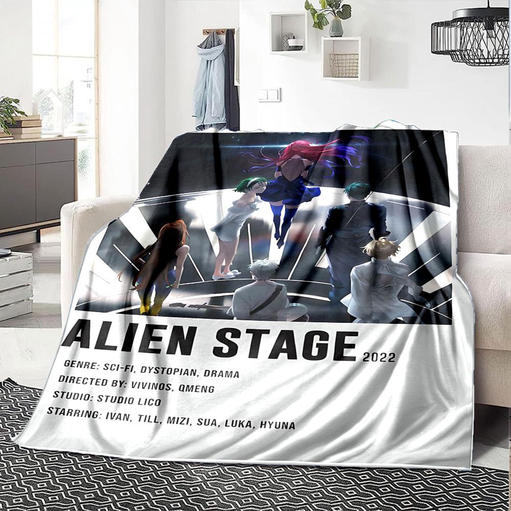 1pc Fantasy Anime Characters Flannel Blanket for Super Soft Cute Comfort Blanket for Travel Bedding Couch Sofa Blanket Y7309