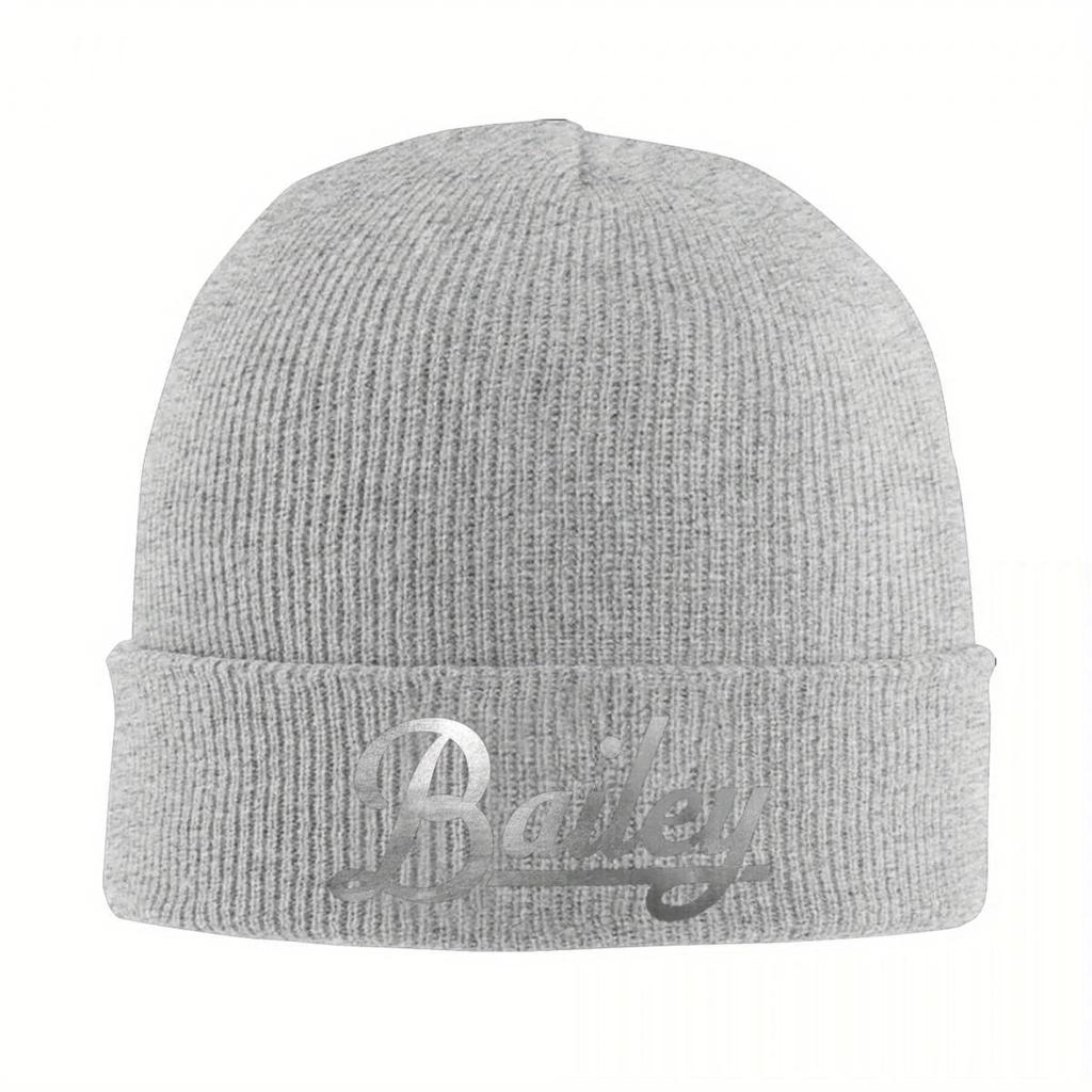 New BAILEY Warm Knitted Cap Hip Hop Bonnet Hat Autumn Winter Outdoor Beanies Hats For Unisex Adult