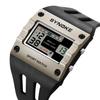 SYNOKE Men's Trendy Square Alloy Sport Watch - Large Screen, Fashionable, Waterproof.