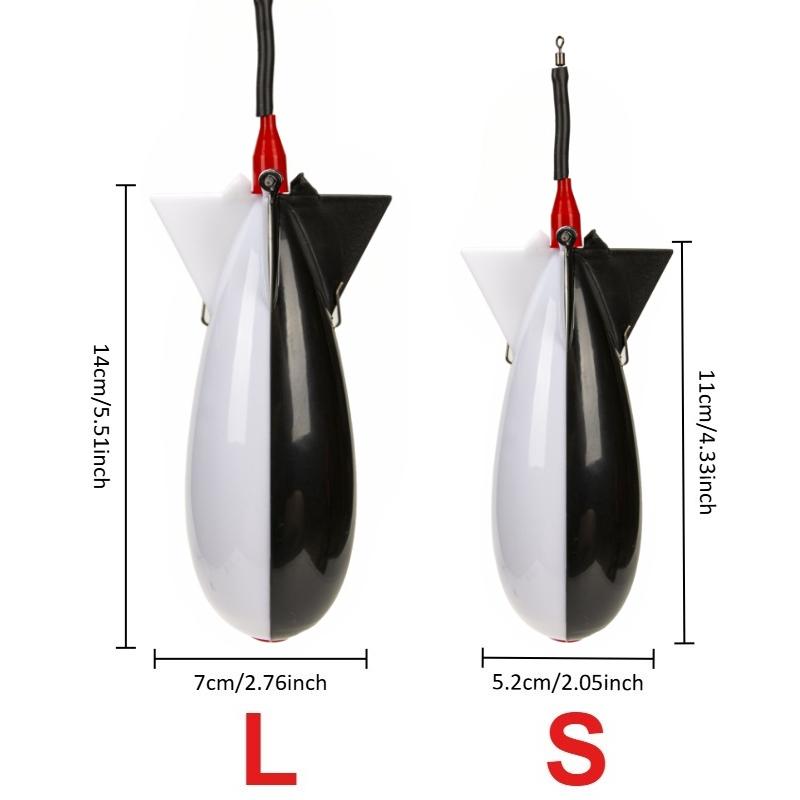 

1-5PCS Carp Fishing Rocket Feeder Spod Bomb Float Lure Bait Holder Spomb Pellet Rockets Feeders Position Gear Accessories S-1PC