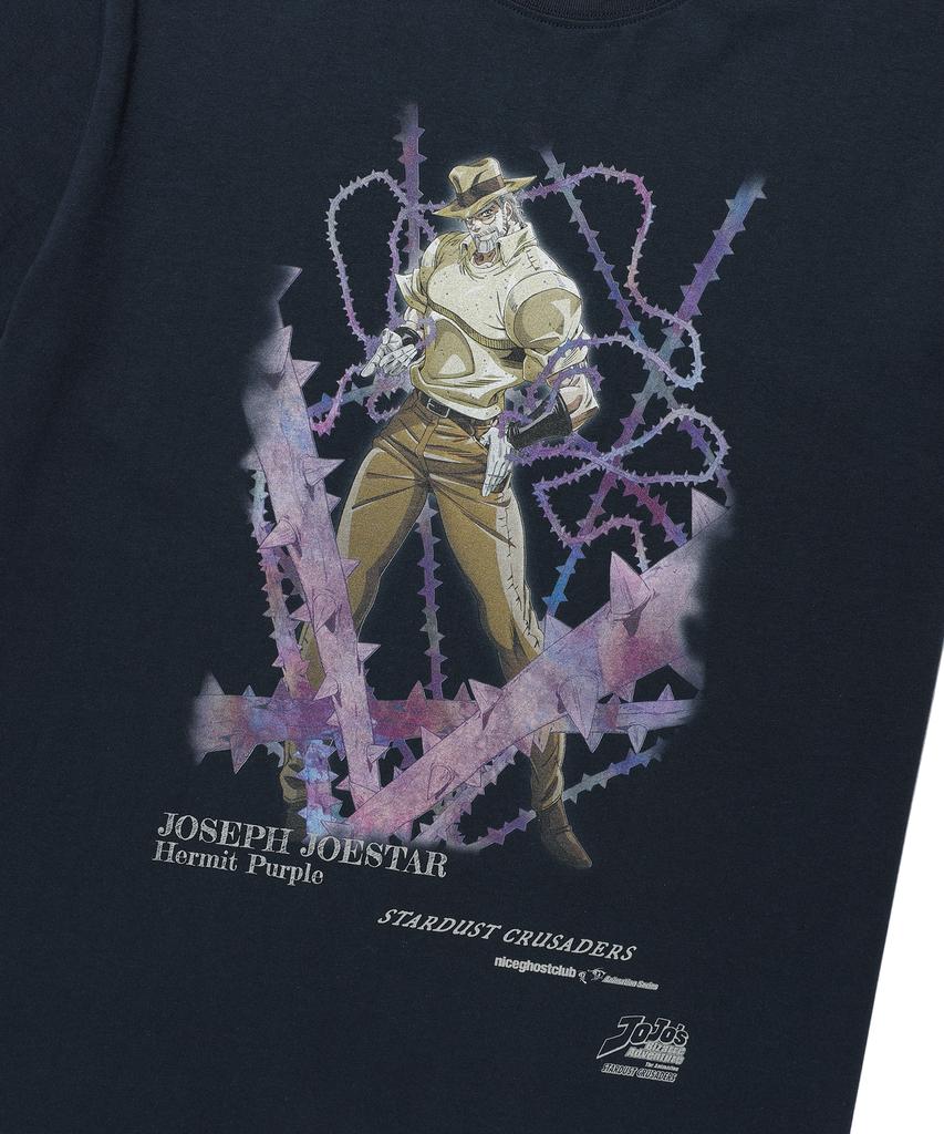 NICEGHOSTCLUB Jojos Stardust Crusaders Joseph Poster Tee_Navy(Ng2Gmut505E)