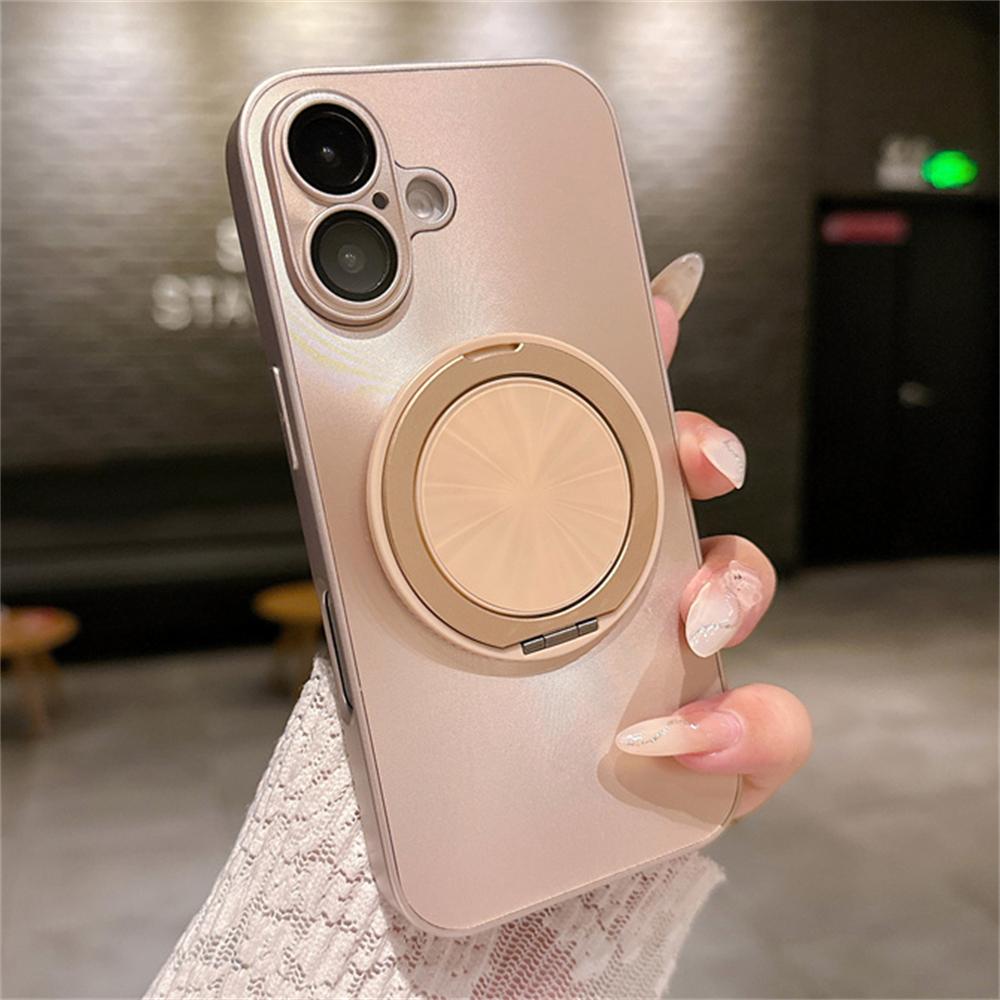 Glitter Laser Aurora Bracket Holder For Magsafe Case for iPhone 15 11 12 13 14 16 Pro Max Plus Magnetic Wireless Charging Cover
