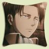 Levi Ackerman Attack On Titan Pillow Covers Cartoon Sofa Decorative Home Double-Sided Printing Short Plush Cute Cushion Cover