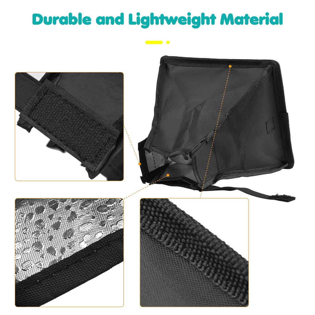17 * 15cm/ 6.7 * 6in Mini Universal Camera Flash Softbox Speedlite Diffuser Foldable with Carry Bag