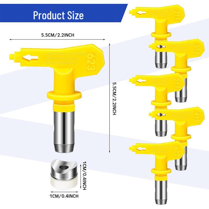 High-Pressure Airless Paint Sprayer Nozzle for Latex and Oil Paints