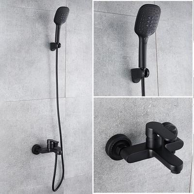 Li Lang 5373-A Black Rain Shower Set