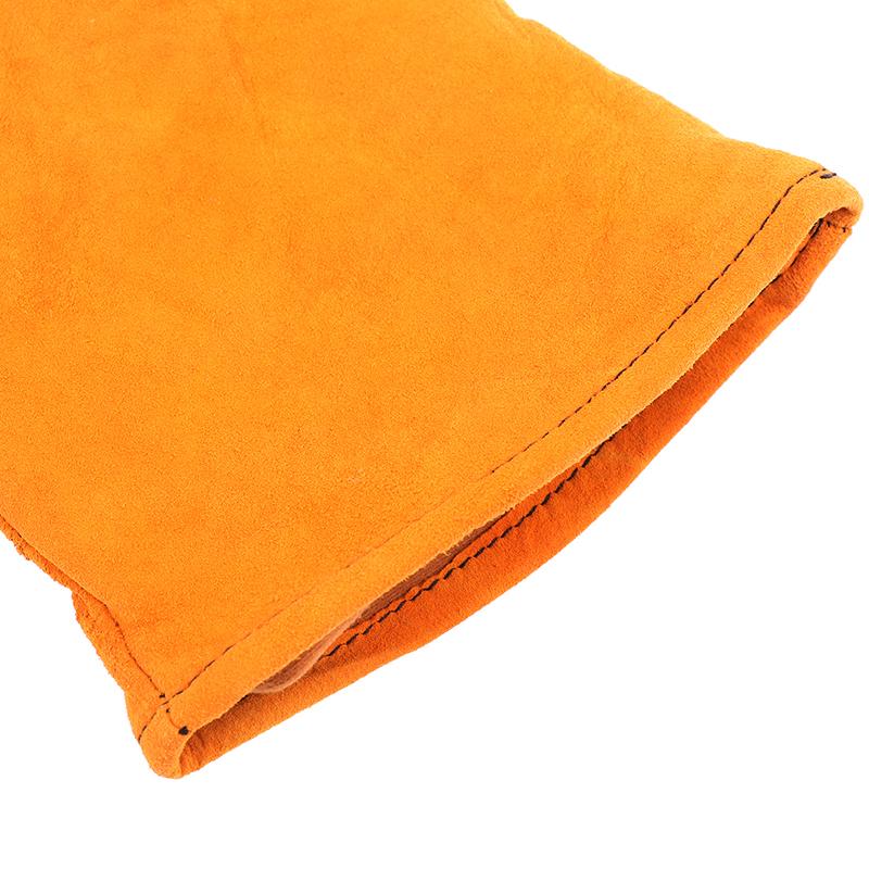 

1 пара термостойких металлических сварочных защитных перчаток, огнестойкие сварочные рабочие перчатки из коровьей кожи, перчатки механика, инструменты