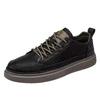 Summer men's shoes British casual leather shoes men's new spring and autumn black shoes men's board shoes student shoes