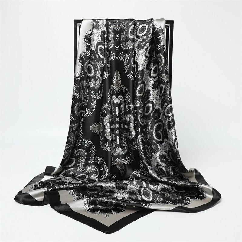 90CM Women Fashion Square Lady Shawl Colorful Lace Scarf Female Tassel Shawls Scarves Spring Summer Photo Props Accessories