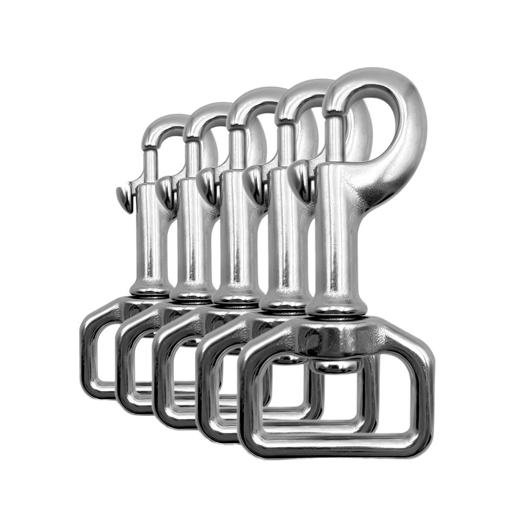 Stainless Steel Swivel Snap Hook Carabiner for Dogs and Camping for Pets 1&Carabiner Hook&Not Rated