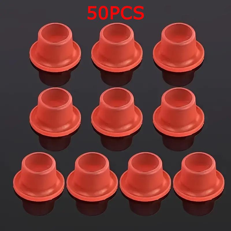 

WTEMPO 50 шт. силиконовые уплотнительные прокладки для крана, герметичные шайбы, заглушки для треугольного клапана, резиновые шланговые фитинги, красные/белые/синие детали крана 50pcs красный
