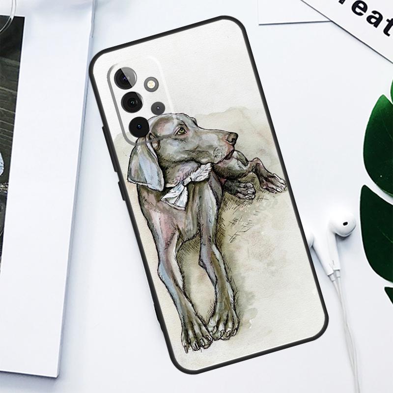 

Weimaraner Dog For Samsung Galaxy A52 A22 A32 A54 A34 A14 A55 A35 A15 A53 A33 A13 A05 A06 A16 Phone Case Samsung A25