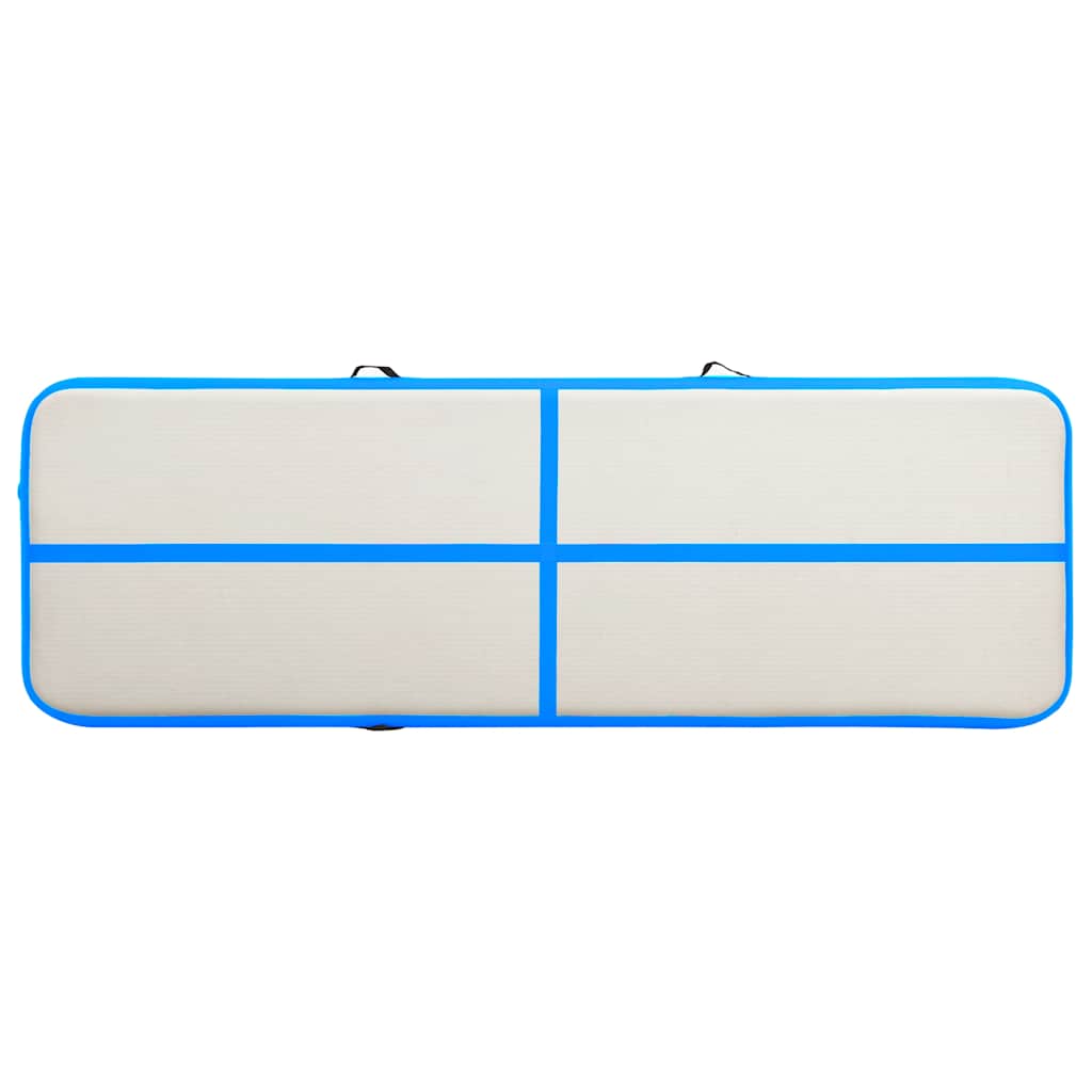 Inflatable Gymnastics Mat with Pump 300 x 100 x 20 cm PVC Blue