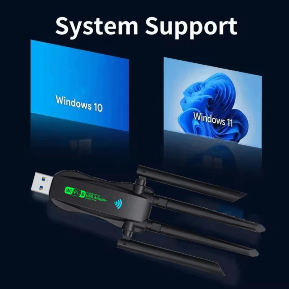 Bluetooth 5.4 900Mbps WiFi Dongle 4 Antenna Wireless Network Card Wireless Networking