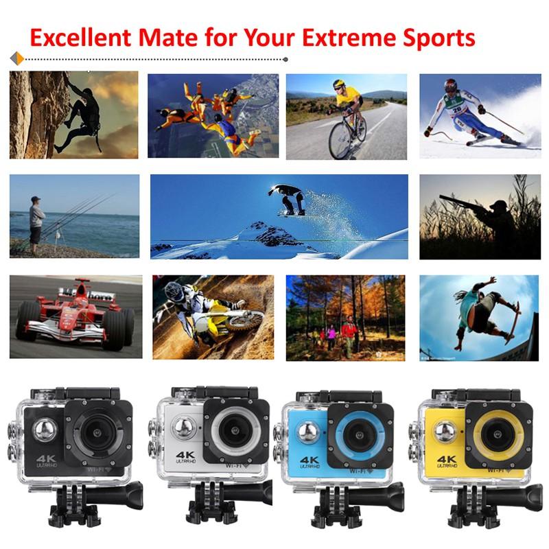 5V 50Hz/60Hz Actionkamera Ultra HD 4k 30m Wifi 2.0 170d Bildschirm HD 1080p Unterwasser Wasserdicht Sportkamera Go Extreme Pro Cam
