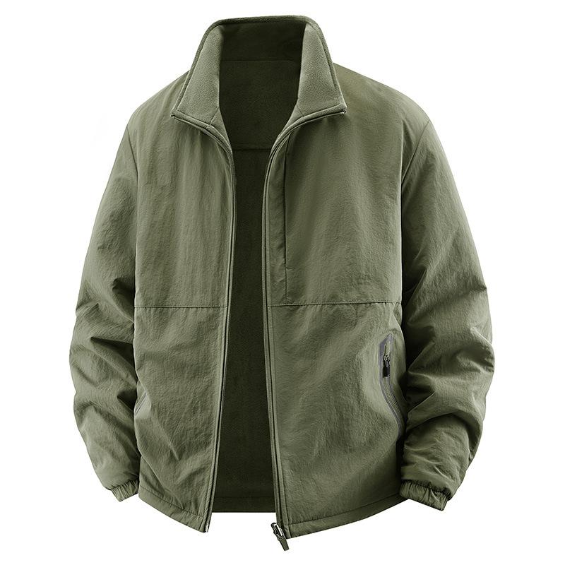 2025 Winter Cold Protection Casual Windproof Men's Fashion Stand-up Collar Thickened Men's Wear Thickened Warm Jacket