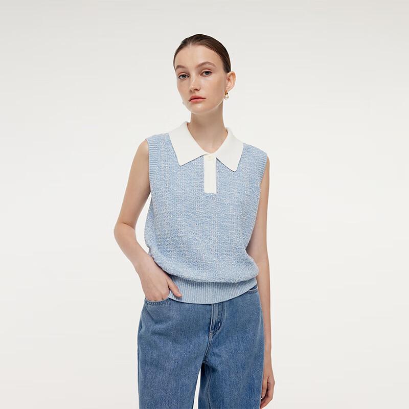 GOELIA Women's Chic Polo Knit Vest