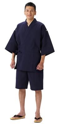 Watano Sato Kurume Chijimi Weave Jinbei (Japanese Summer Kimono) - Made Entirely In Japan. Sizes S/M/L/LL/3L. A Practical and Stylish Father's Day Gif