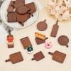 10/50/100pcs Mini Wooden Cutting Board Dollhouse Cutting Board Wood Chopping Charcuterie Paddle for Scene Setting