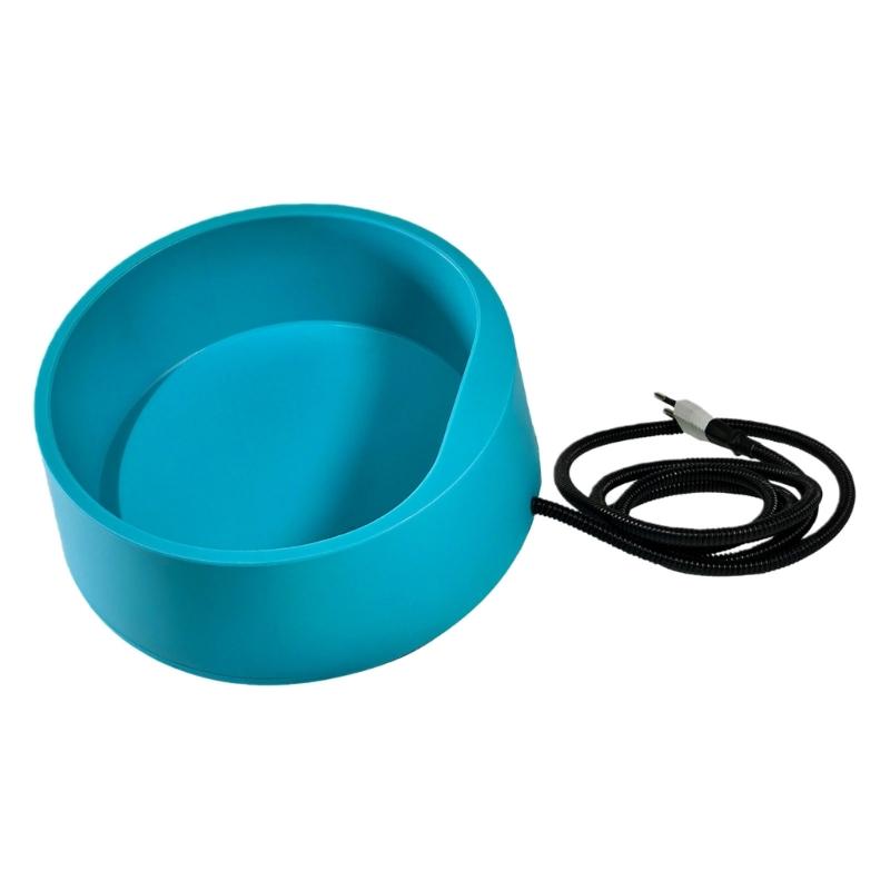 

2.6L Large Capacity Heated Pet Drinking Bowl 220V EU Standard Anti Tip Construction Durable PP 1