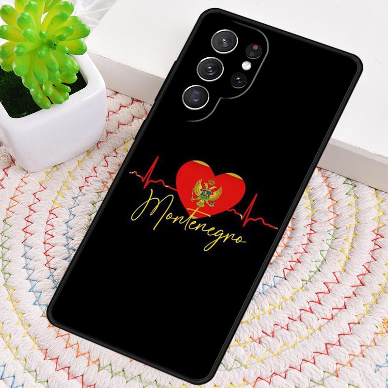 Montenegro Flag Silicone Phone Case For Samsung Galaxy note 10 pro S26 S25 S24 S23 S22 S21 Plus S25Ultra Capa Cover