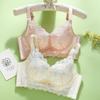 European & American Style Wireless Push-Up Lace Bra with Side Support - Comfortable & Breathable Women's Underwear