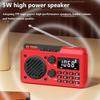 Mini Full Band Radio Portable FM AM SW DSP Radios Receiver Timed Shutdown Bluetooth Speaker TF USB Music Player 64-108MH 9K/10K