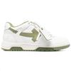Off-White Out Of Office Leather Sneakers 'White Olive Green' Men's OMIA189F23LEA0020153