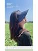 Women's Seamless Sun Protection Hat: Large Brim, Hollow Top for Cycling In Spring and Summer
