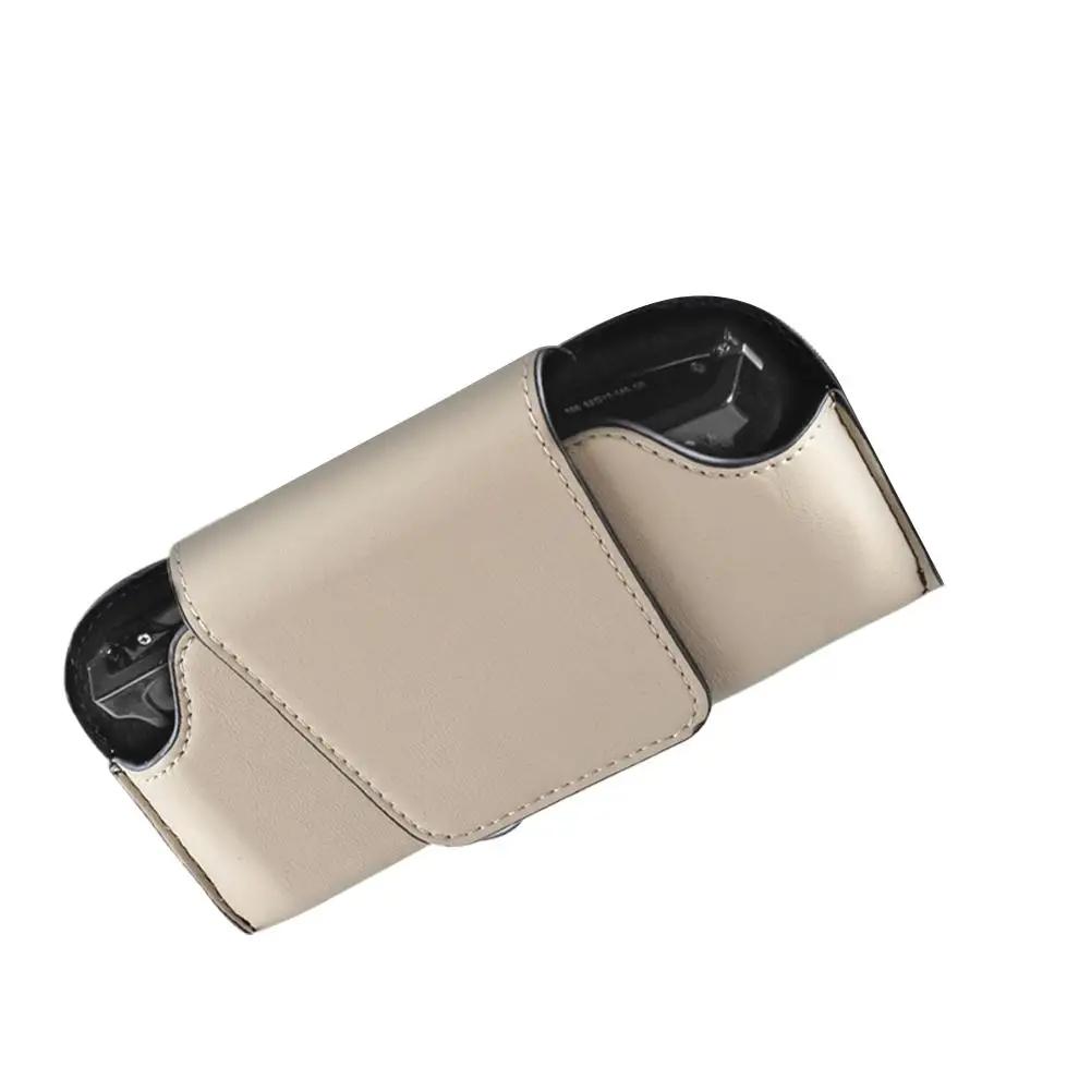 Car Glasses Holder Multi-functional Leather Car Glasses Box Case Storage Holder Glasses Car Portable Sunglasses Stable Suns P4F2