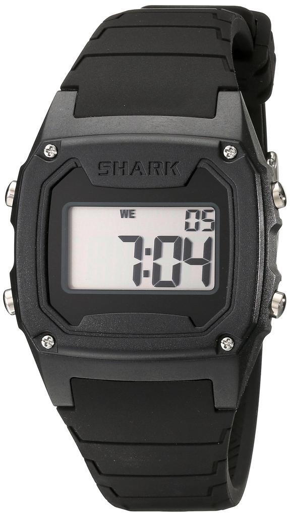 Freestyle Watch SHARK CLASSIC SILICONE Digital 100m Water Resistant Silicone Band Black 10006538 [Freestyle] [Official Import]