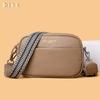 New Leather Women's Bag Simple First Layer Cowhide Fashion Trend Shoulder Messenger Bag Small Square Bag