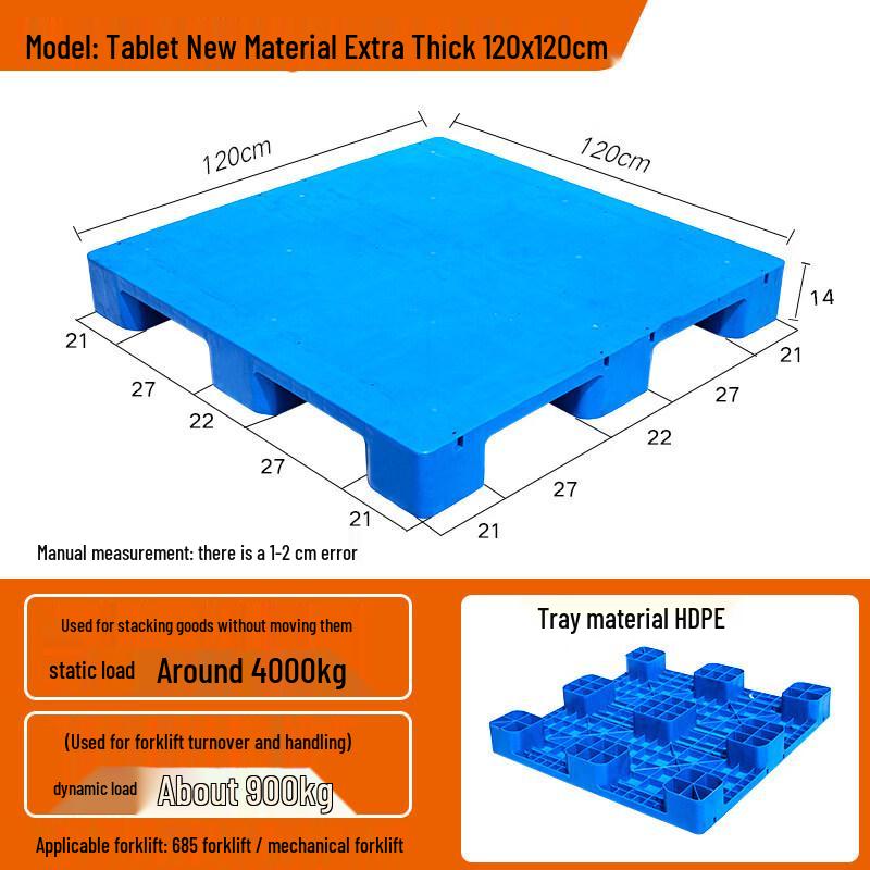 Heavy-Duty Flat Plastic Pallet