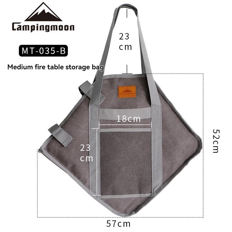 CAMPINGMOON MT-035-B Outdoor Camping Fire Pit Storage Bag, Large Outdoor Canvas Bag with Handles