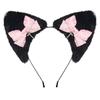 Themed Party Ear Headband with Soft Plush Texture, Ribbon Detail and Hanging Charm for Costume Styling and Photos