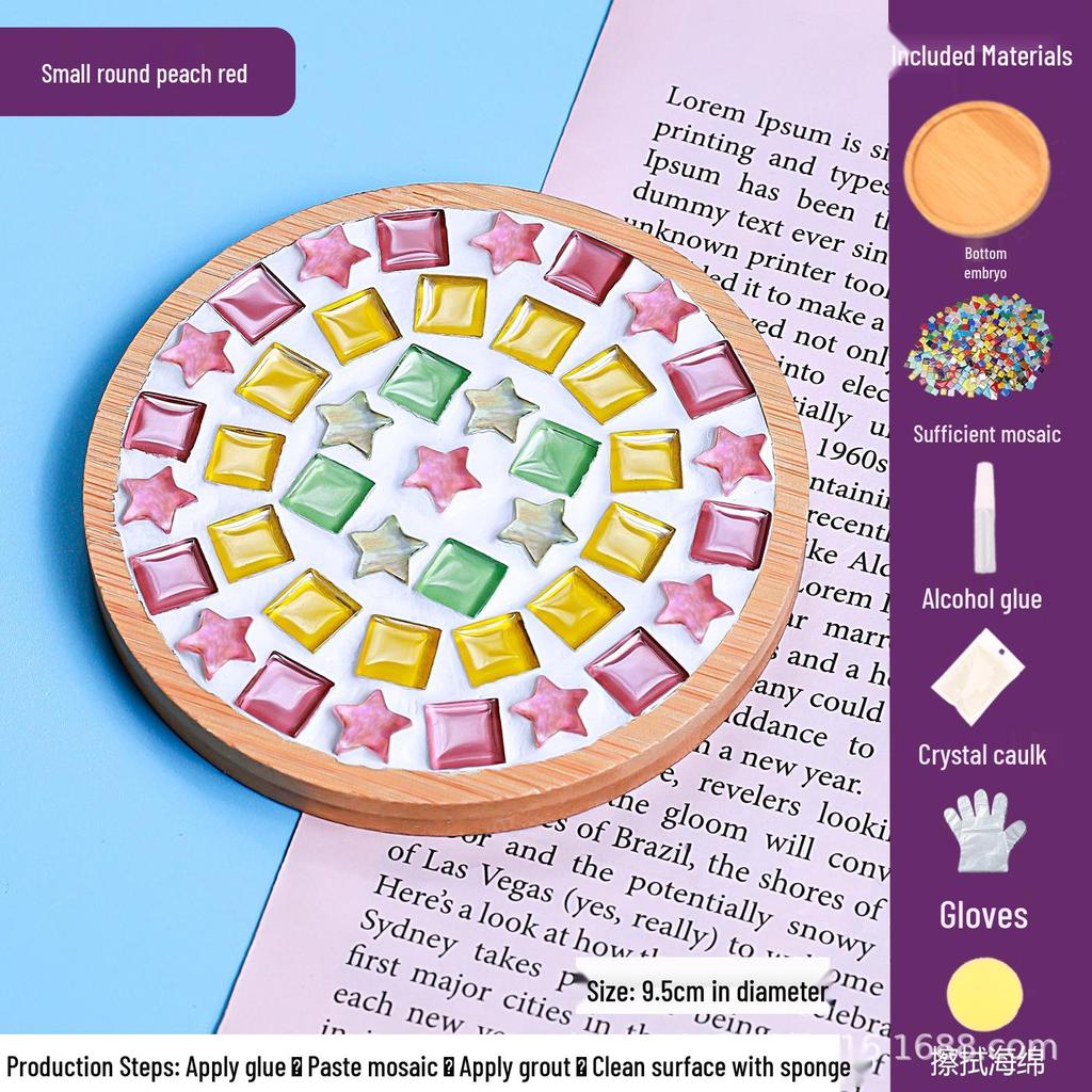DIY Mosaic Coaster Craft Kit for Kids - Patchwork Creative Art